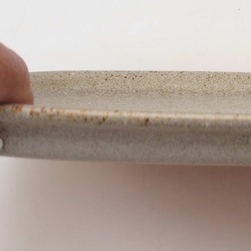 Ceramiczny spodek H09 – 28,5 x 19,5 x 1,5 cm – beżowy