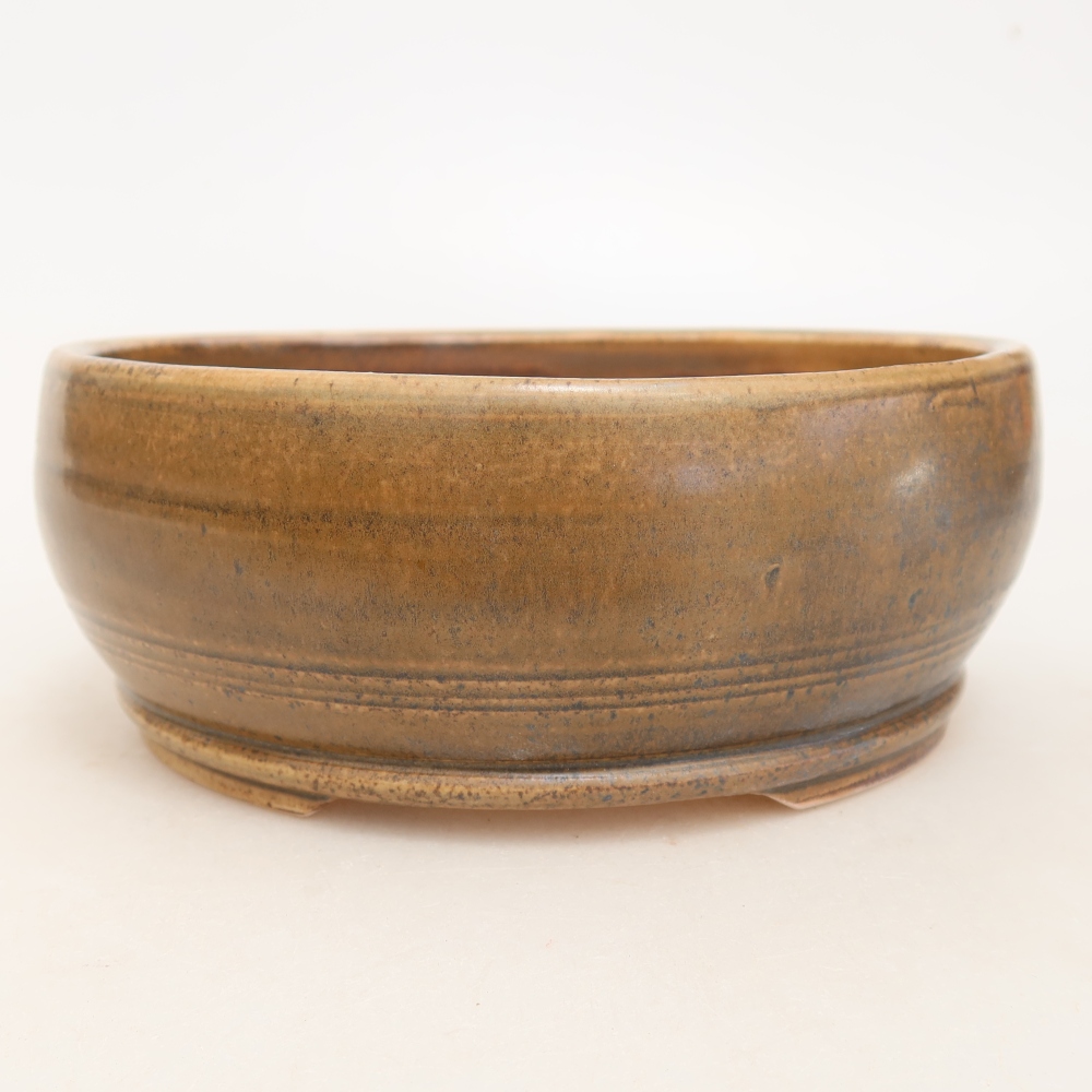 Ceramiczna miska do bonsai 16 x 16 x 6 cm, kolor brązowy