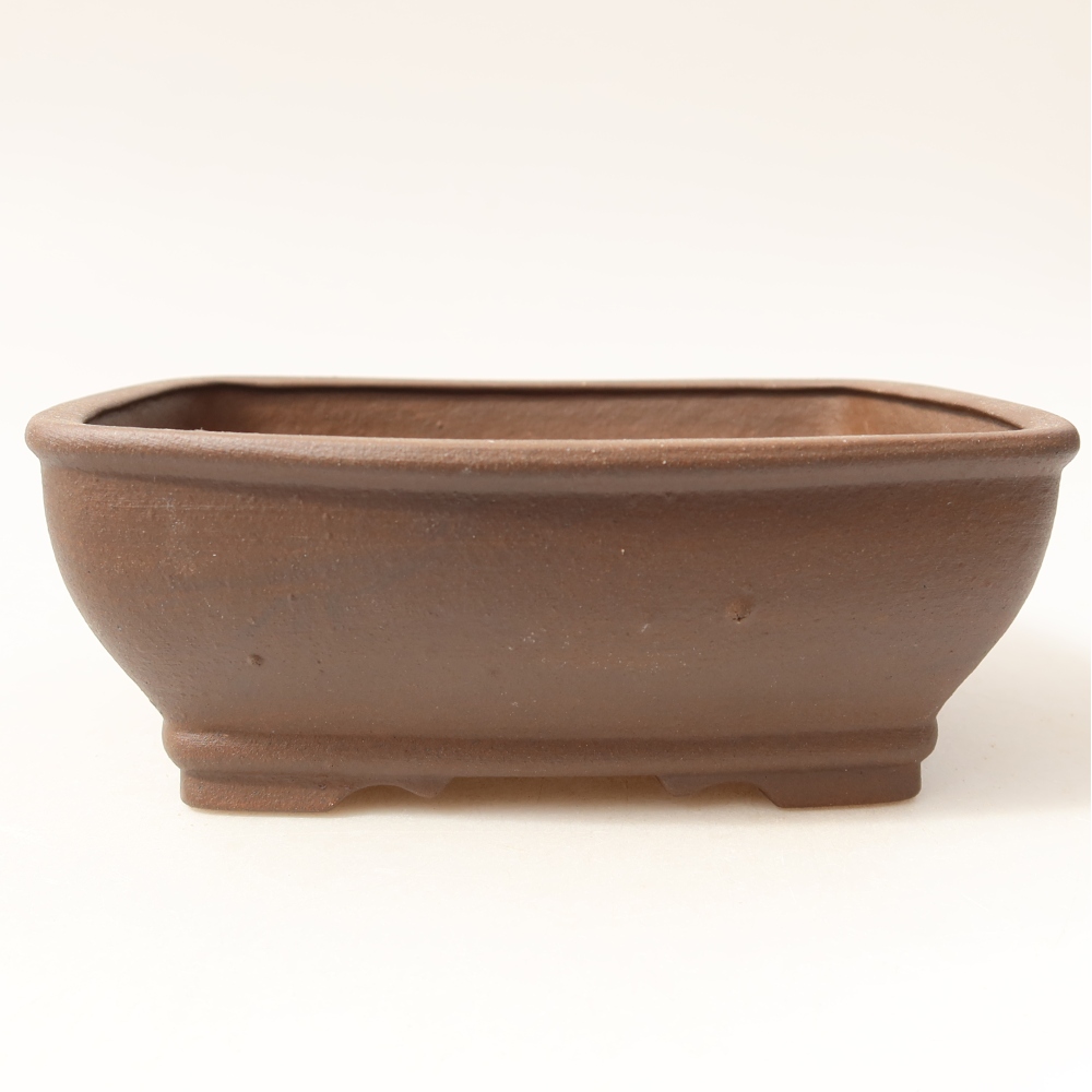 Ceramiczna miska do bonsai 15 x 13,5 x 5,5 cm, kolor brązowy