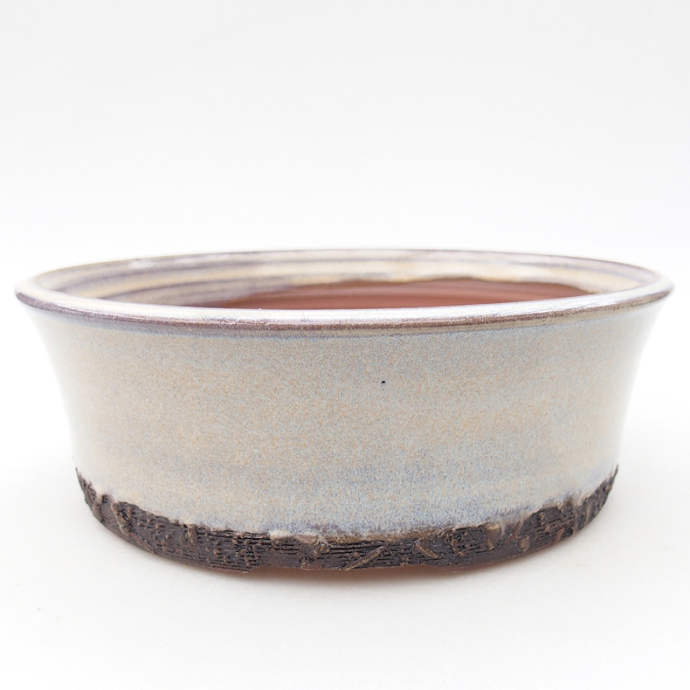 Ceramiczna miska bonsai 19,5 x 19,5 x 6,5 cm, kolor niebieski