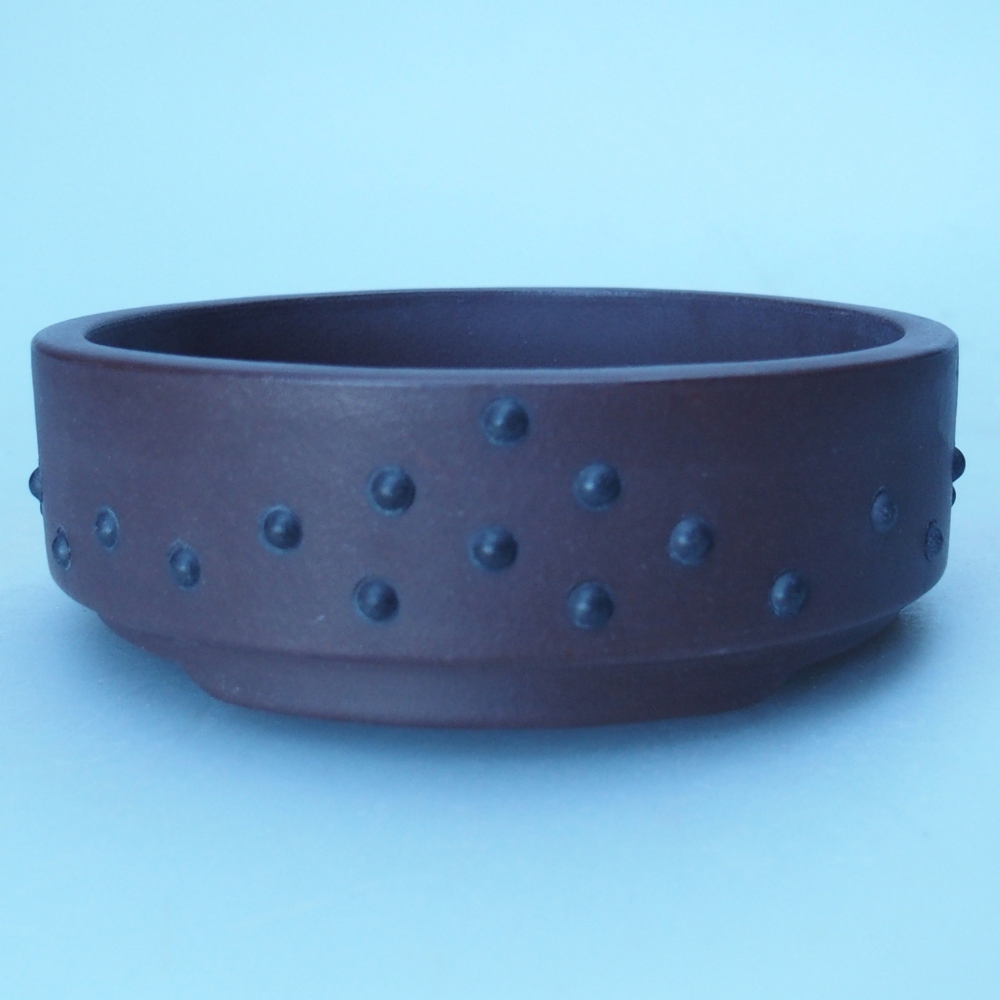 Miska 10 x 10 x 3 cm brązowa