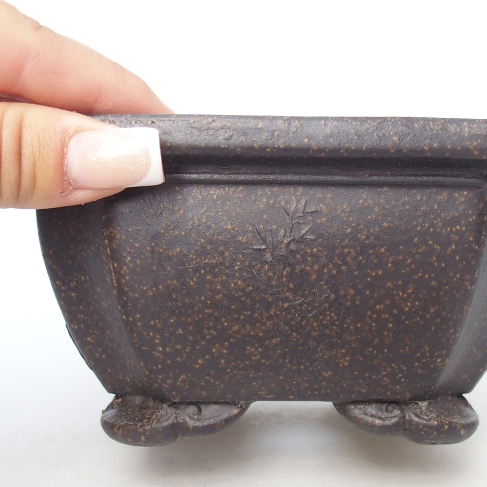 Miska 13,5 x 13,5 x 7 cm brązowa ochra