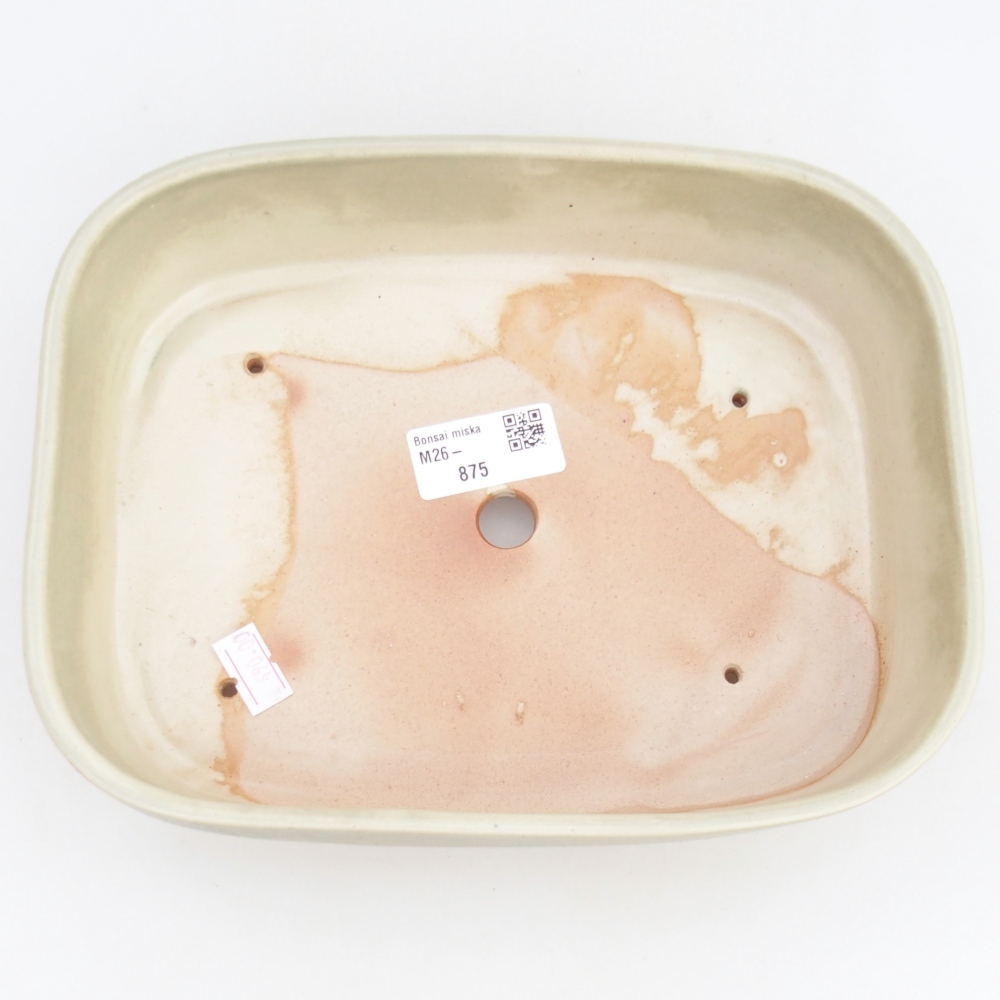 Ceramiczna miska na bonsai 23 x 18 x 5,5 cm, zielona