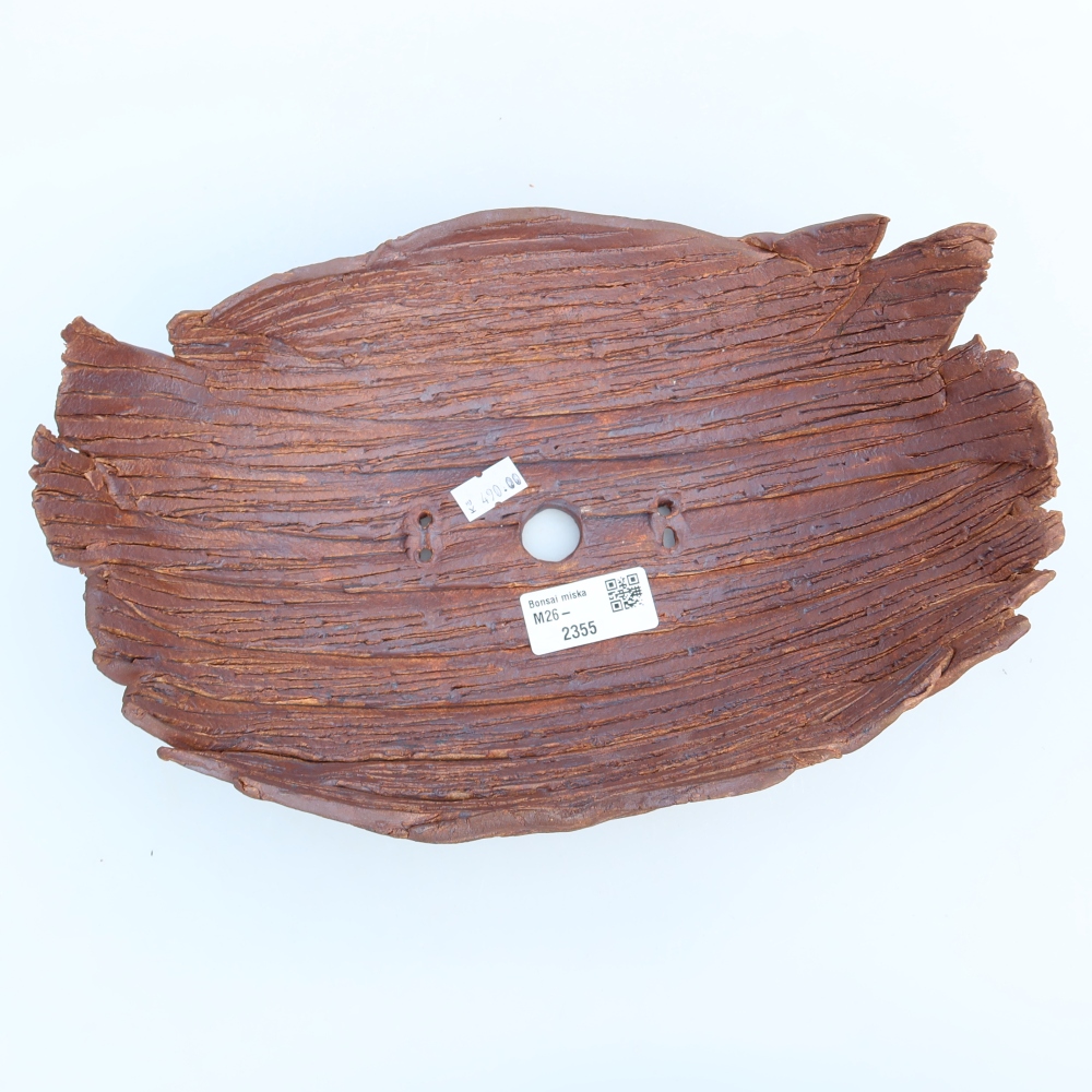 Ceramiczna skorupa  27 x 18,5 x 10 cm, kolor brązowy