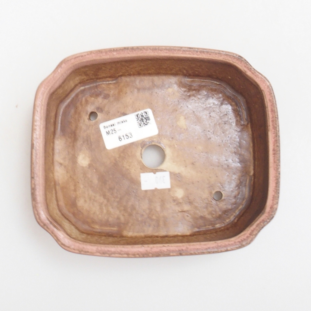 Ceramiczna miska do bonsai 17 x 14 x 4,5 cm, kolor różowy