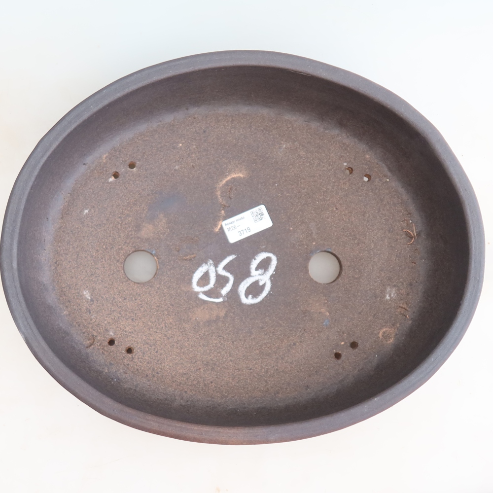 Ceramiczna miska do bonsai 37,5 x 30,5 x 8,5 cm, kolor brązowy