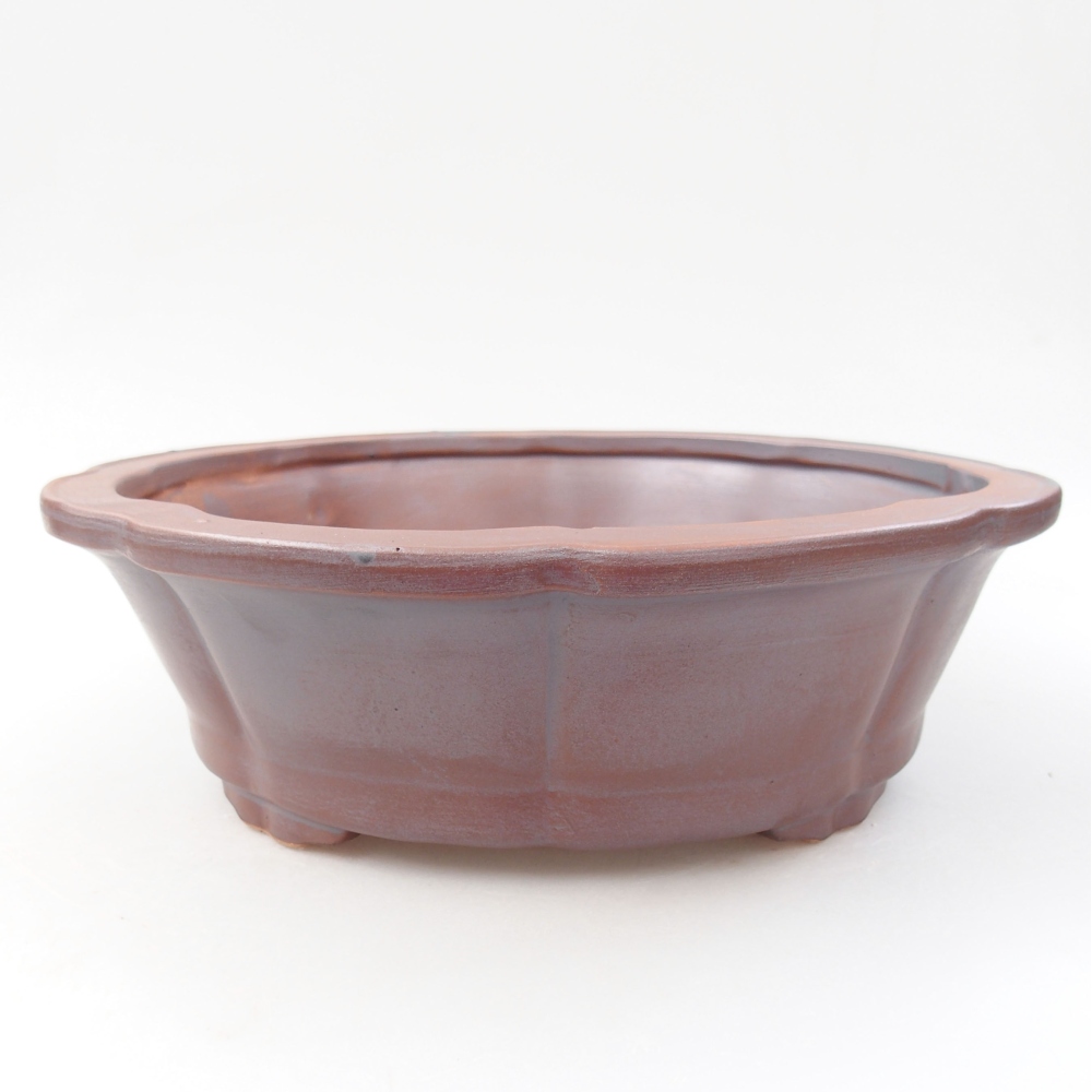 Ceramiczna miska bonsai 26 x 26 x 8 cm, kolor metaliczny