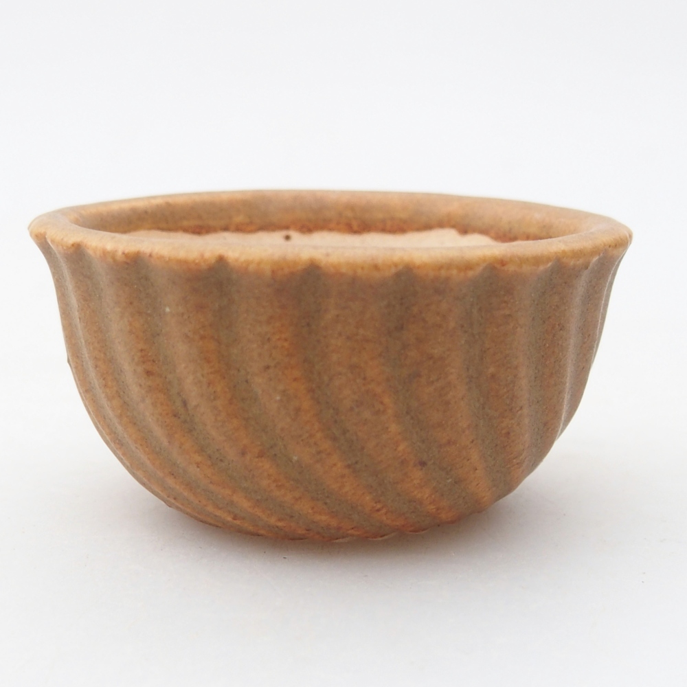 Mini miska do bonsai 5,5 x 5,5 x 3 cm, brązowa