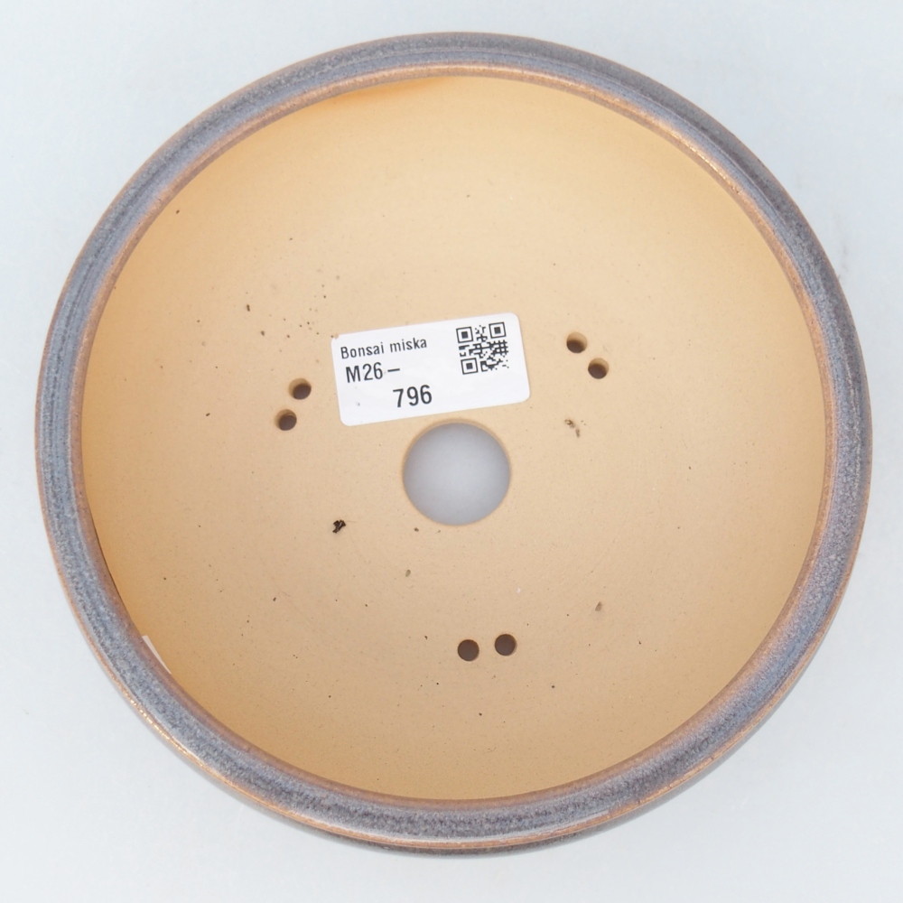 Ceramiczna miska do bonsai 15 x 15 x 5,5 cm, szara