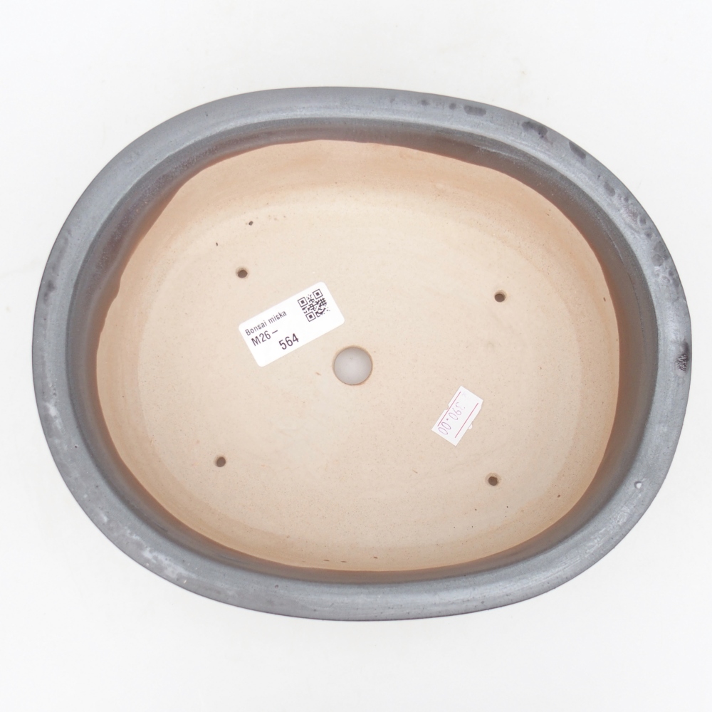 Ceramiczna miska na bonsai 23 x 19 x 7 cm, kolor metaliczny