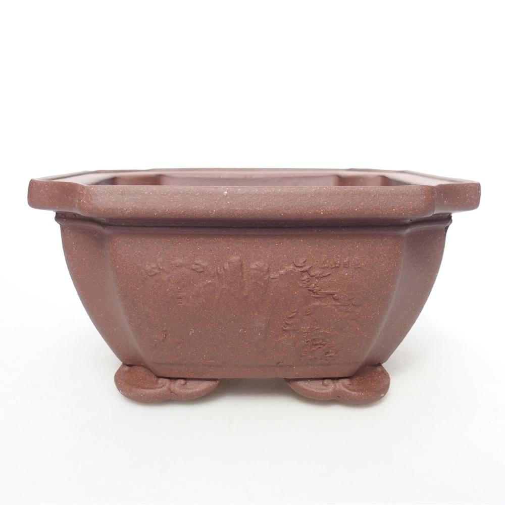 Miska 14 x 14 x 7 cm brązowa