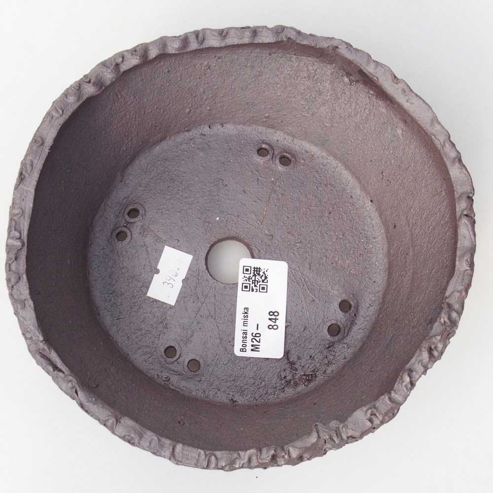 Ceramiczna miska do bonsai 17 x 16,5 x 6 cm, kolor metaliczny