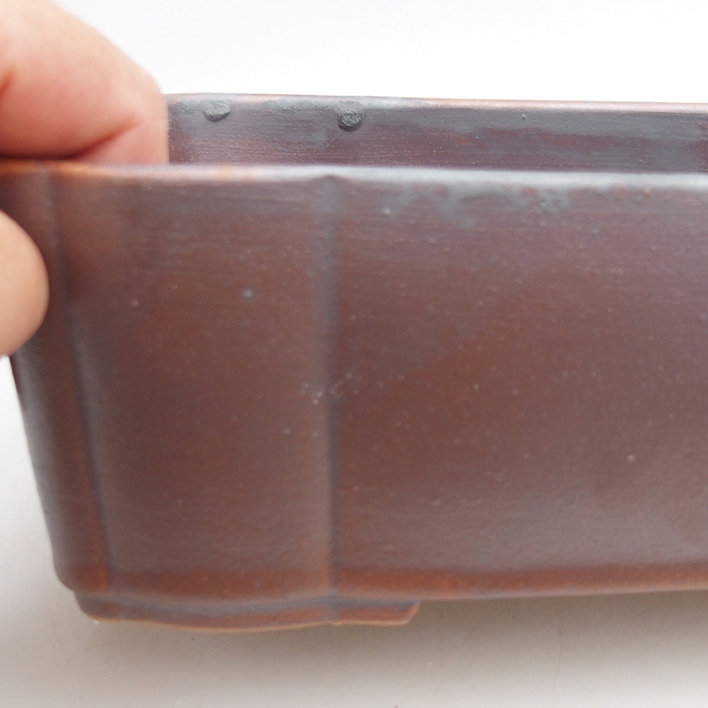 Ceramiczna miska bonsai 20 x 17 x 7 cm, kolor metaliczny