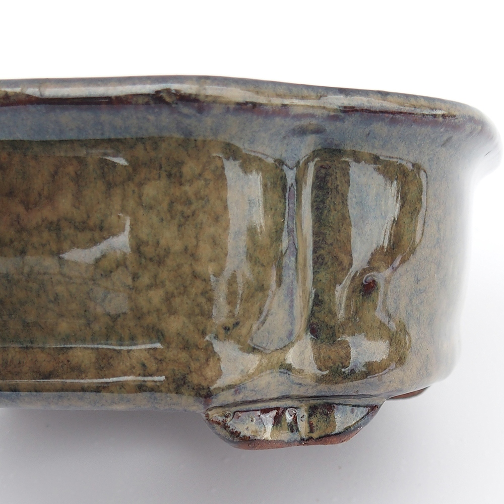 Miska 16 x 13 x 5,5 cm szaro-beżowa