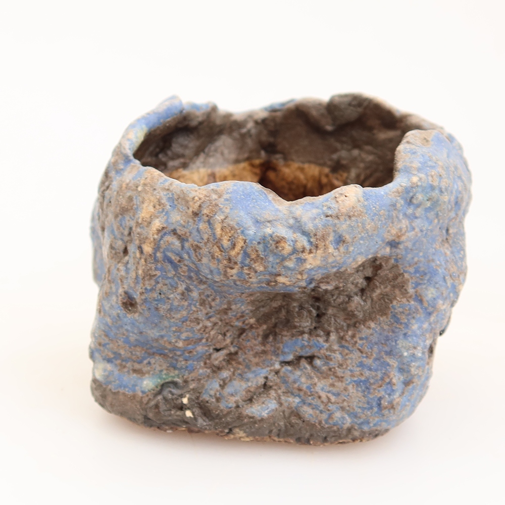 Ceramiczna skorupka  6 x 5,5 x 6 cm, kolor niebieski