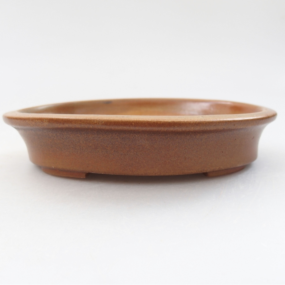 Ceramiczna miska bonsai 13 x 11 x 3 cm, kolor brązowy