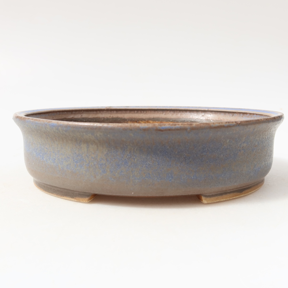 Ceramiczna miska do bonsai 18 x 16,5 x 4,5 cm, kolor niebieski