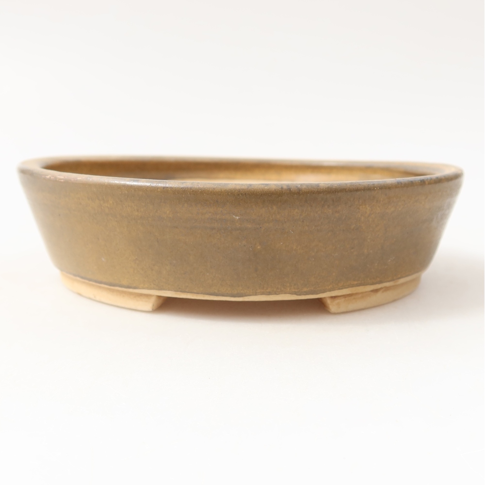 Ceramiczna miska do bonsai 15 x 14 x 4 cm, kolor brązowy