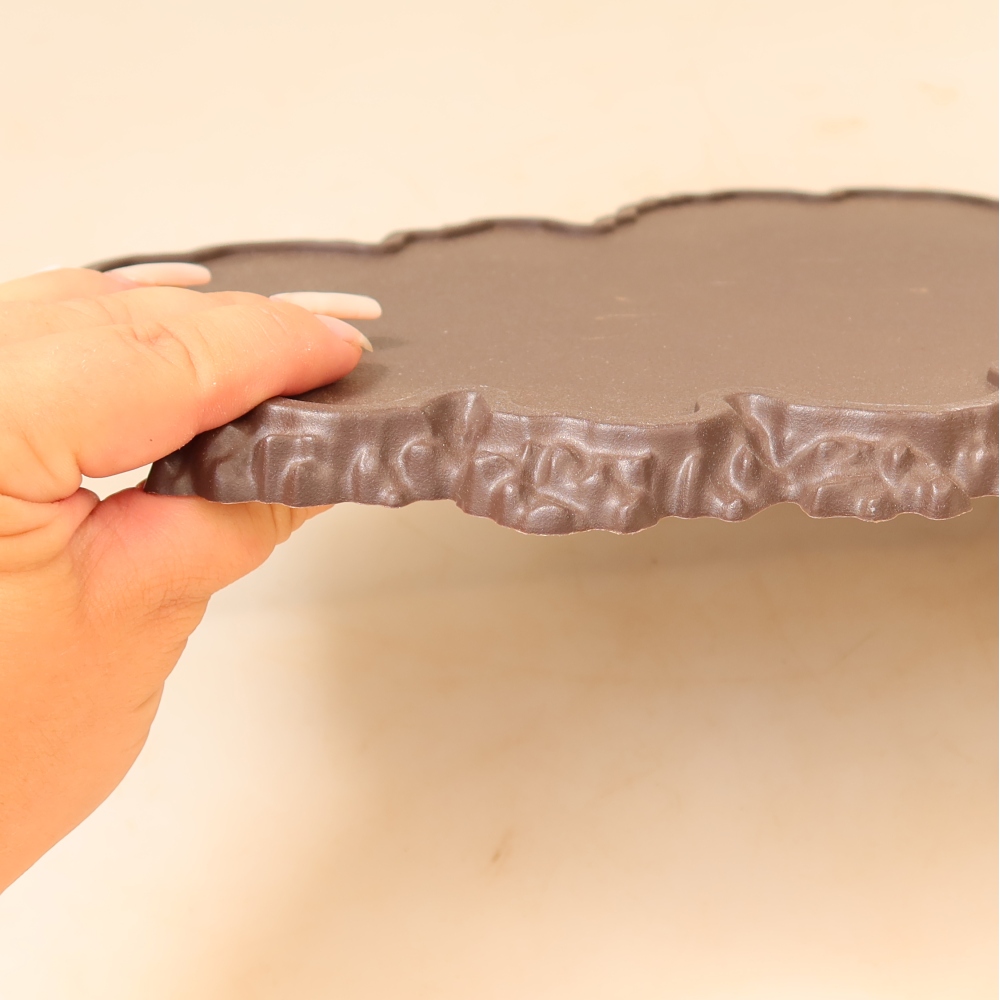 Plastikowa podstawka pod bonsai 43 x 25 x 1,5 cm, kolor brązowy