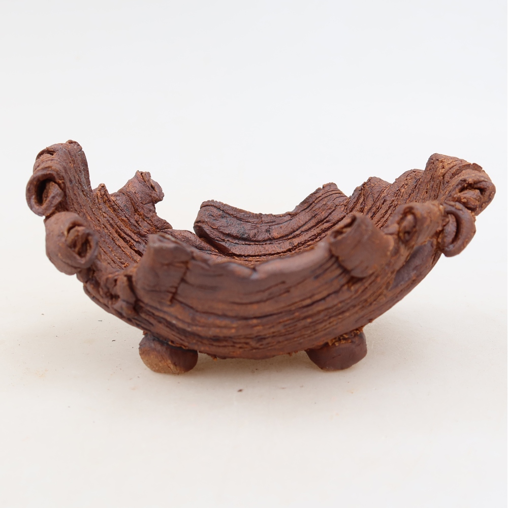 Ceramiczna skorupa  12 x 8,5 x 5,5 cm, kolor brązowy