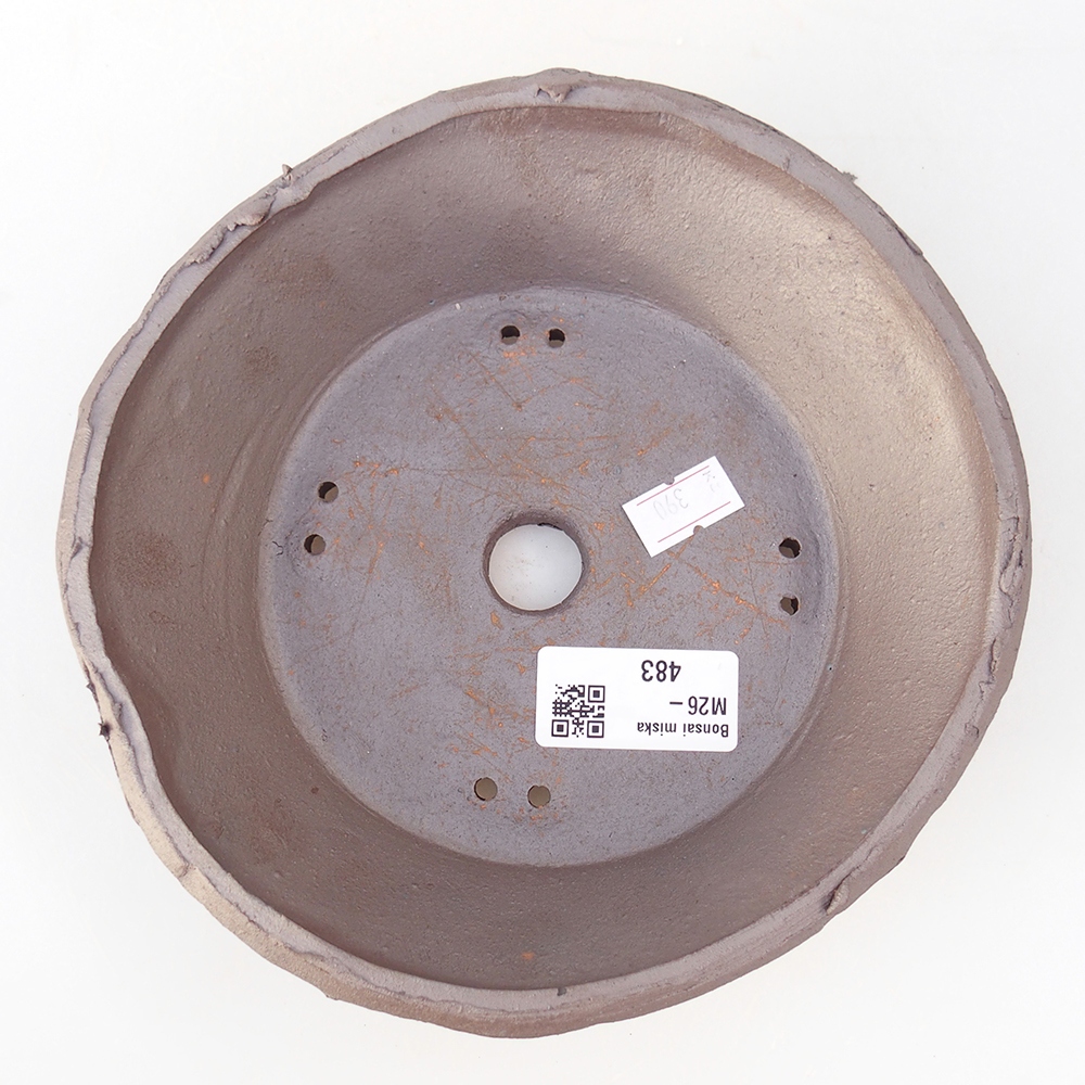 Ceramiczna miska do bonsai 17 x 17 x 5,5 cm, kolor metaliczny