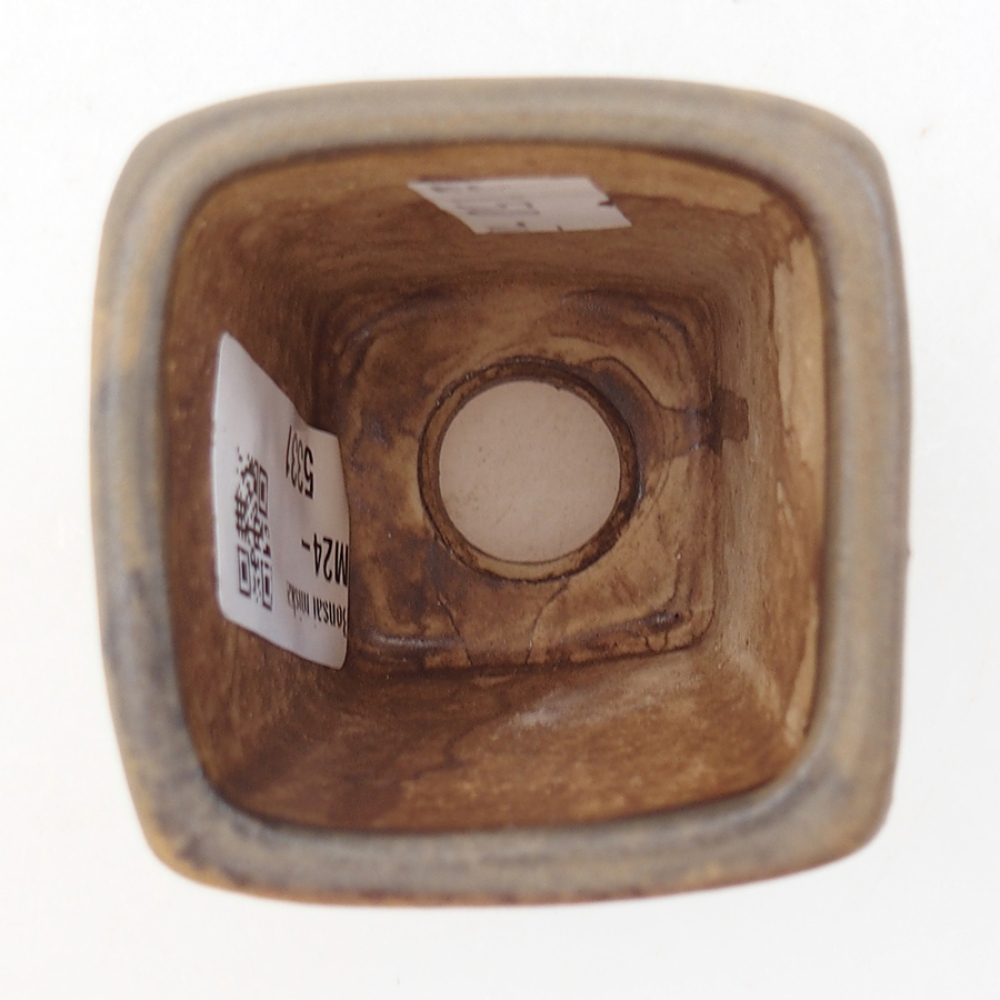 Ceramiczna miska bonsai 5 x 5 x 6,5 cm, kolor brązowy