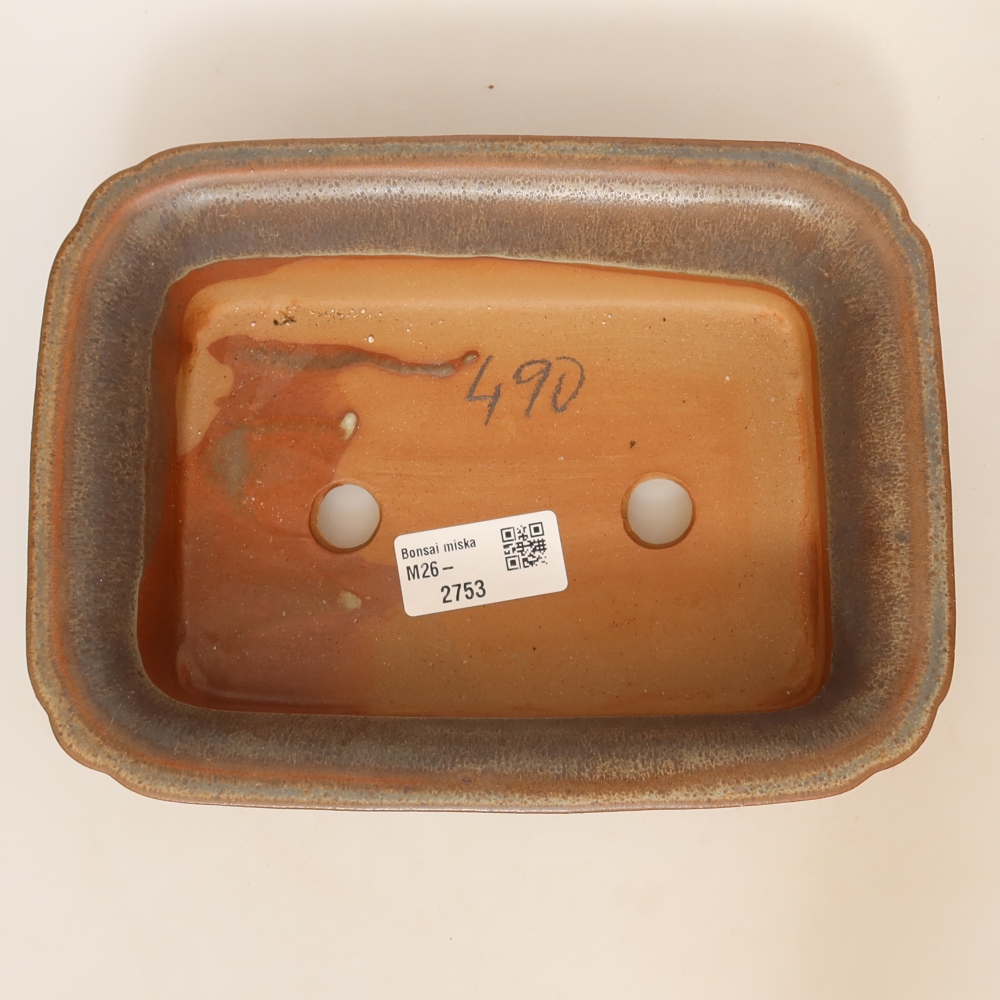 Miska ceramiczna  20 x 15,5 x 5,5 cm, kolor brązowy
