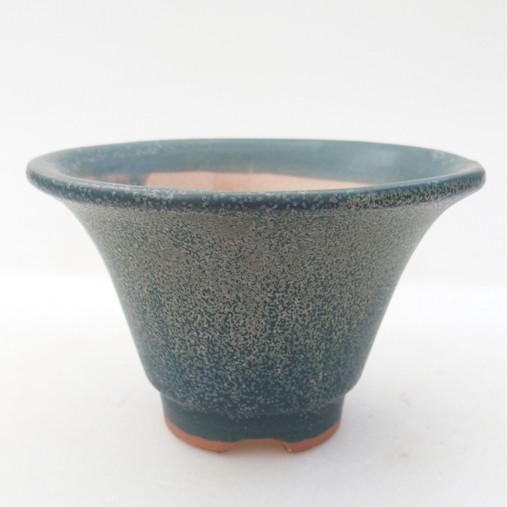 Ceramiczna miska bonsai 10,5 x 10,5 x 6,5 cm, kolor niebieski
