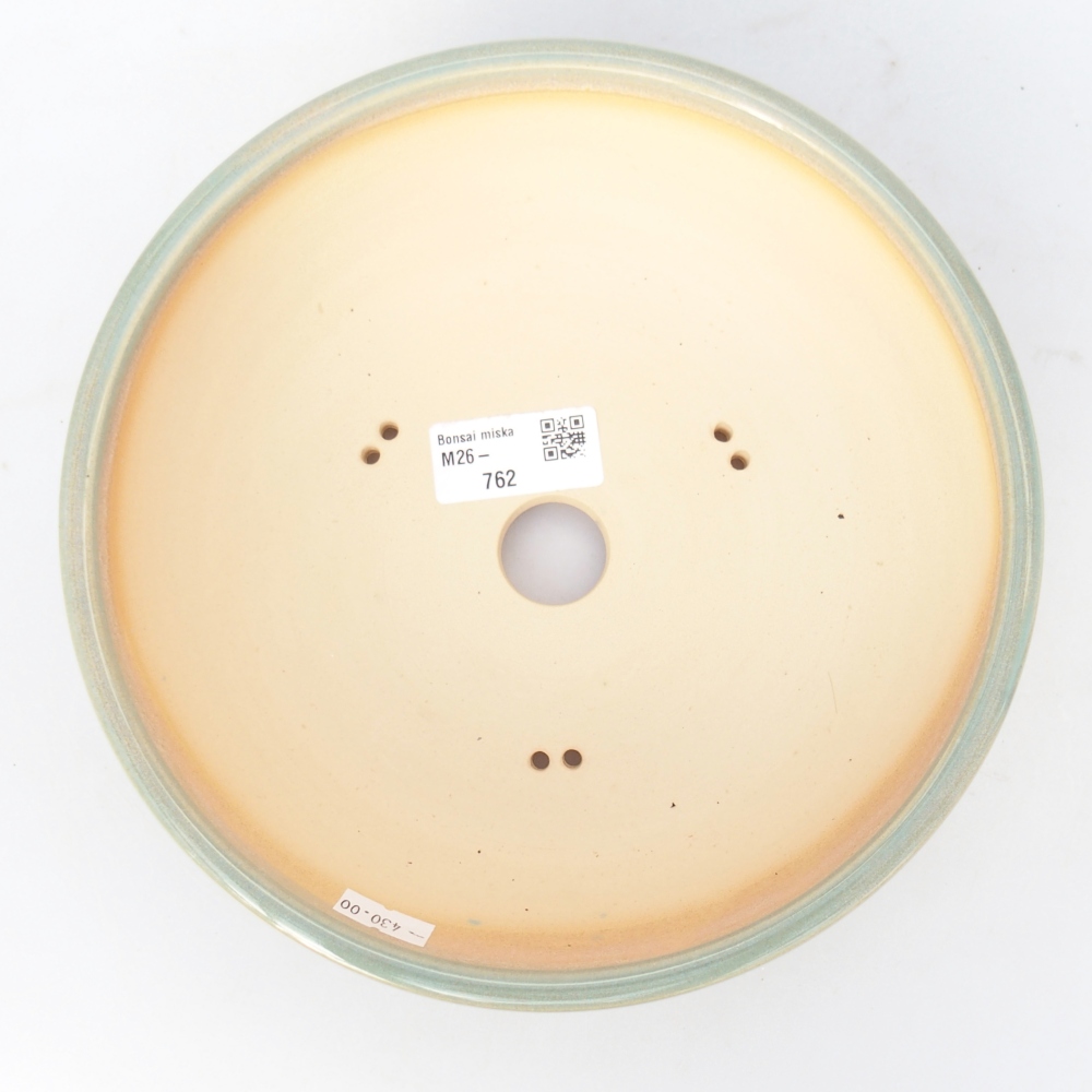 Ceramiczna miska do bonsai 20 x 20 x 6 cm, zielona