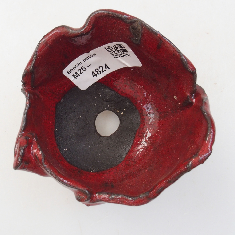 Muszla ceramiczna 8,5 x 8 x 7 cm, kolor czerwony