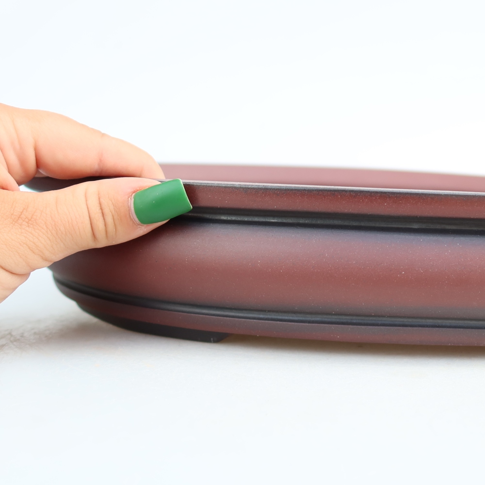 Ceramiczna miska  31 x 23,5 x 5,5 cm, kolor ceglasty