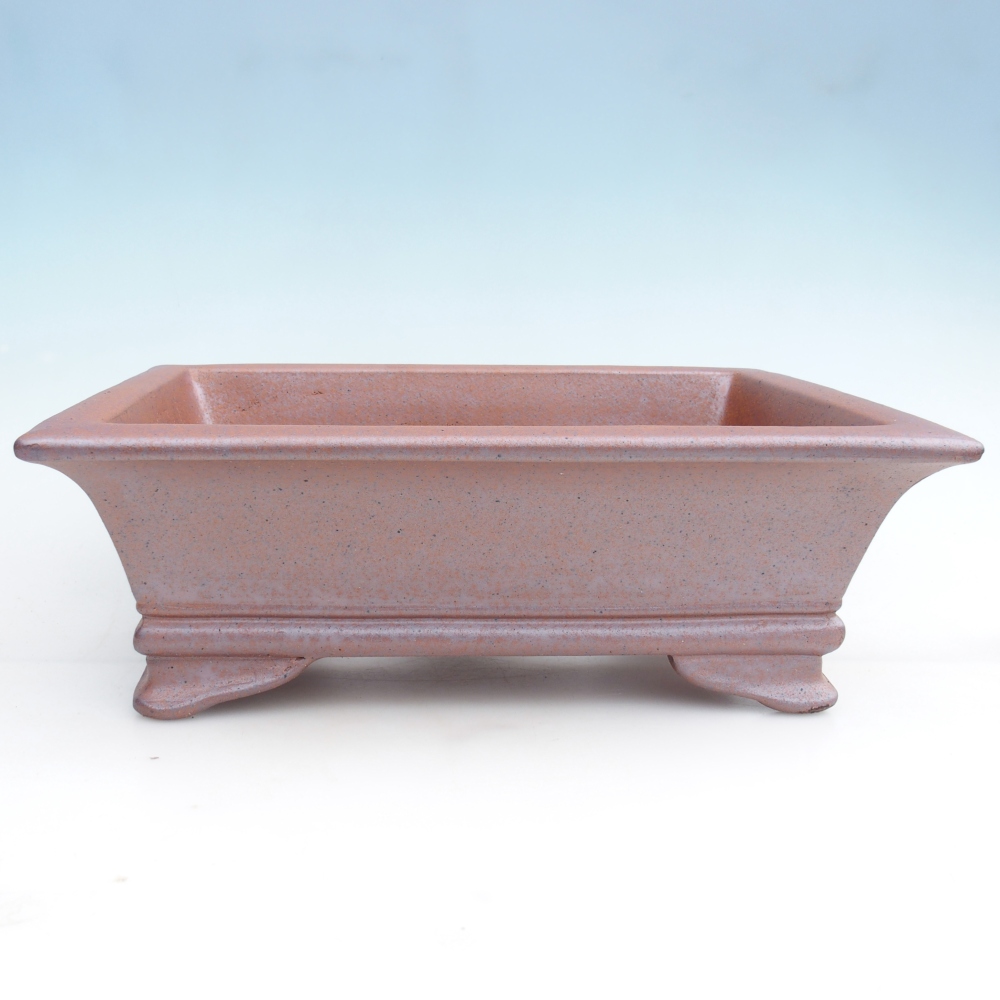 Ceramiczna miska na bonsai 41 x 29,5 x 13,5 cm, kolor metaliczny