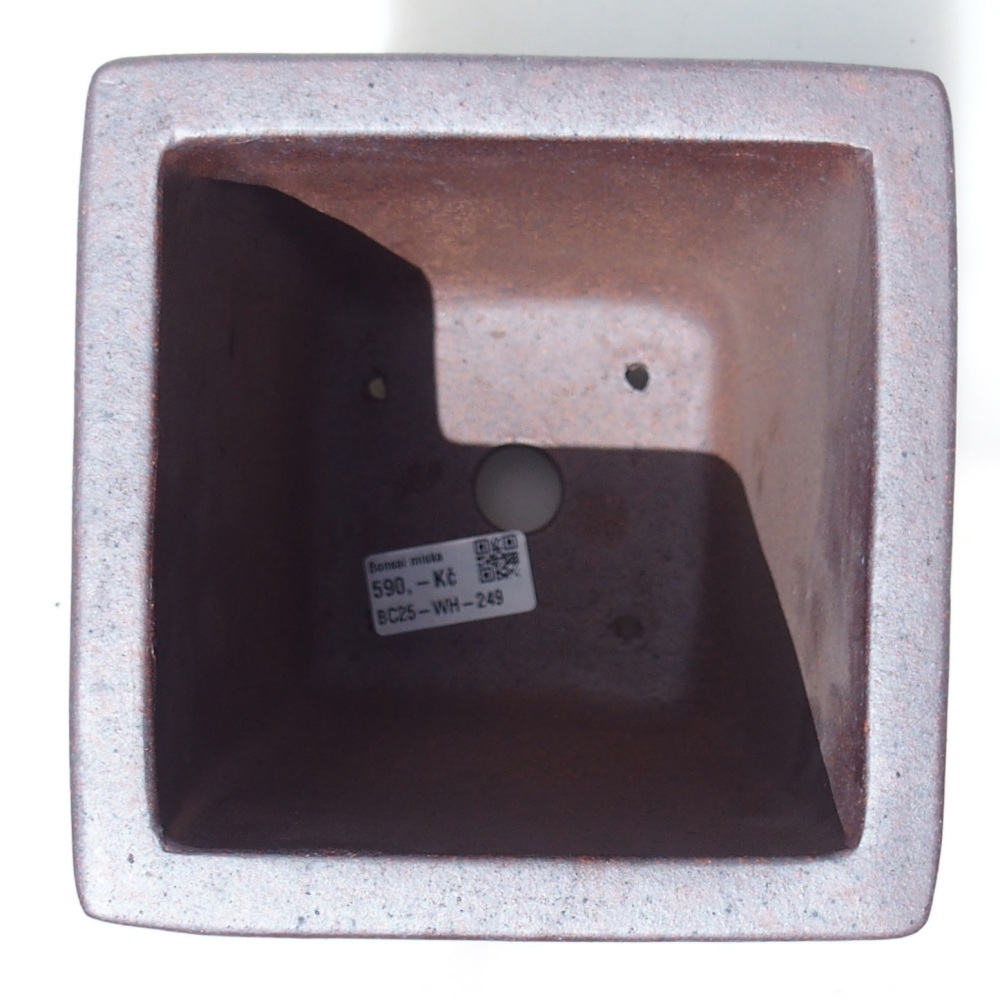 Miska 14 x 14 x 20 cm brązowa