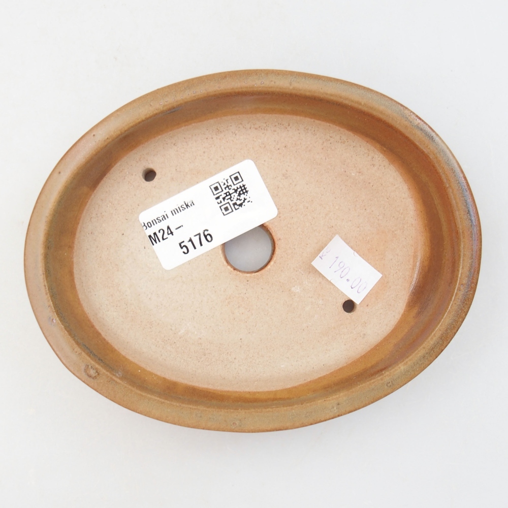 Ceramiczna miska bonsai 13 x 11 x 3 cm, kolor brązowy