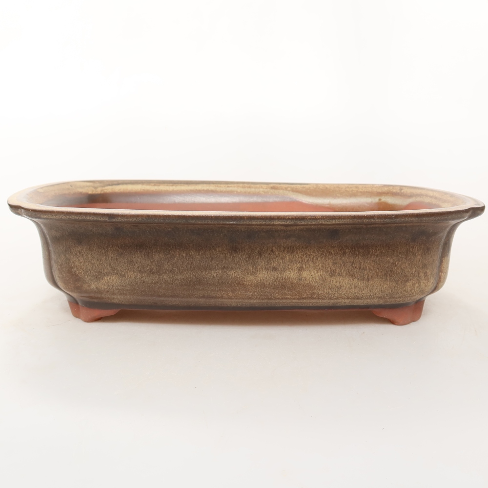 Ceramiczna miska  24,5 x 17,5 x 6 cm, kolor brązowy