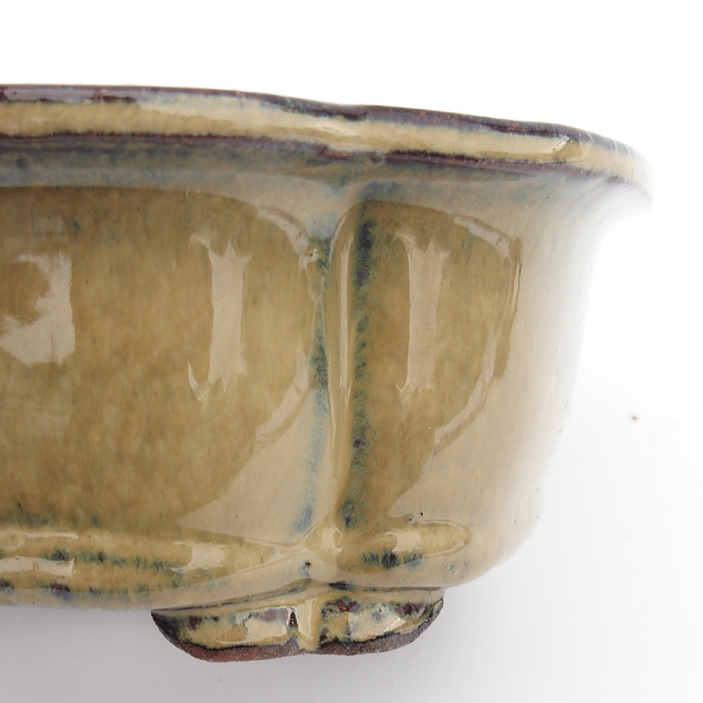 Miska 20 x 16 x 6,5 cm szaro-beżowa