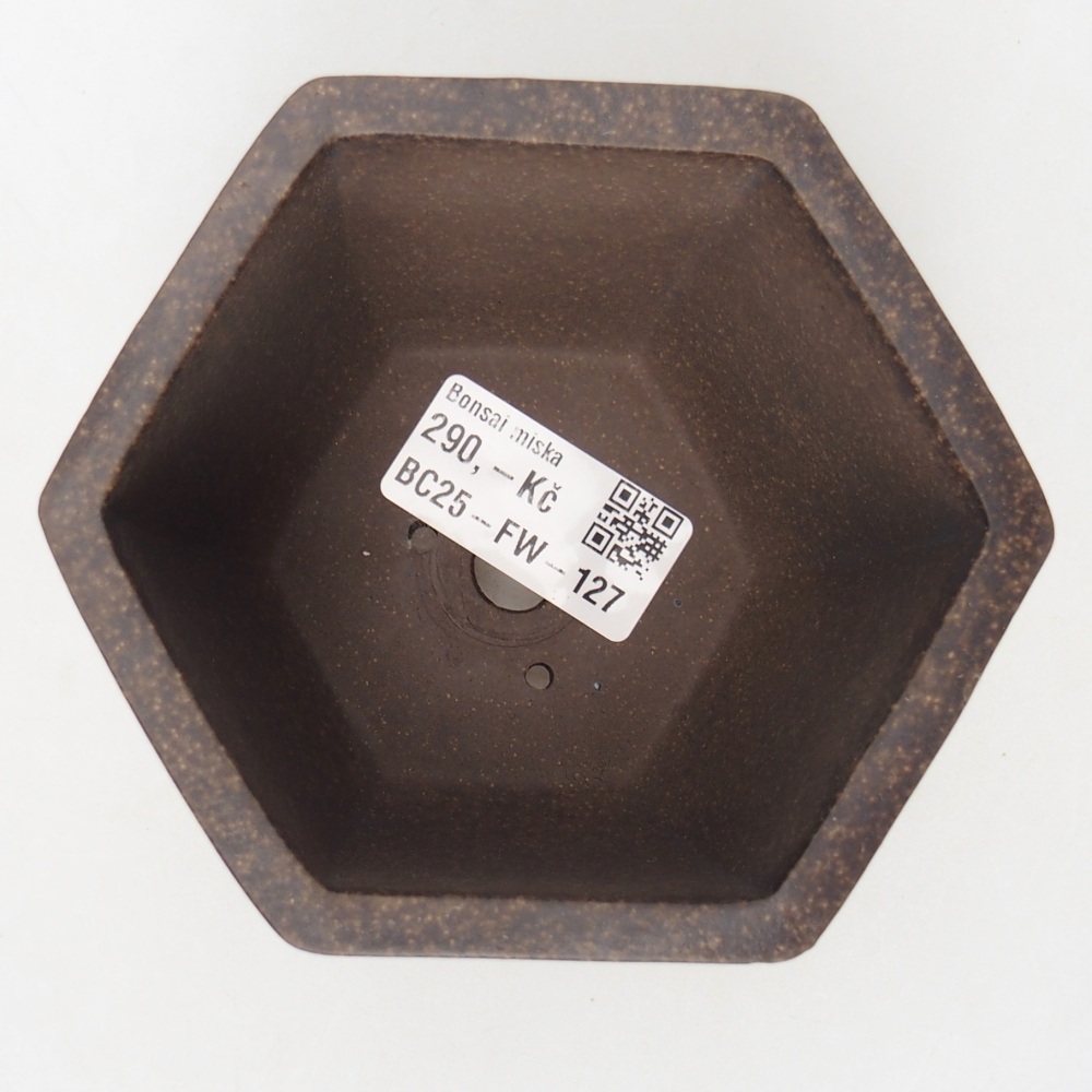 Miska 10,5 x 9,5 x 7,5 cm brązowa ochra