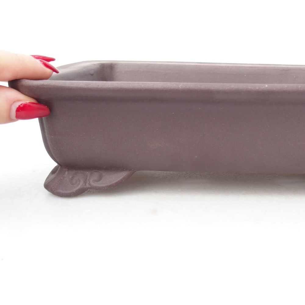 Miska 25 x 19,5 x 6 cm brązowa