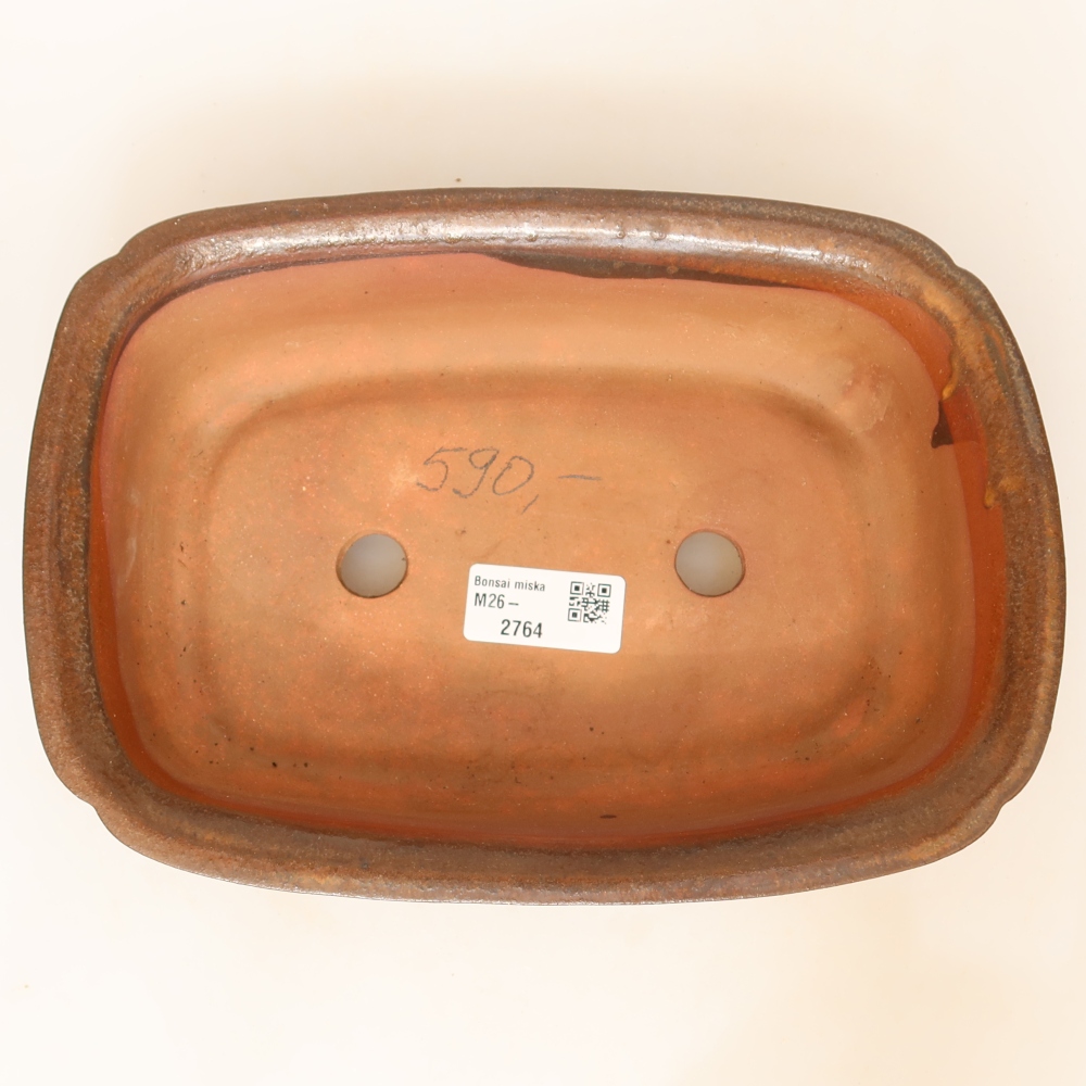 Ceramiczna miska  24 x 17 x 6 cm, kolor brązowy