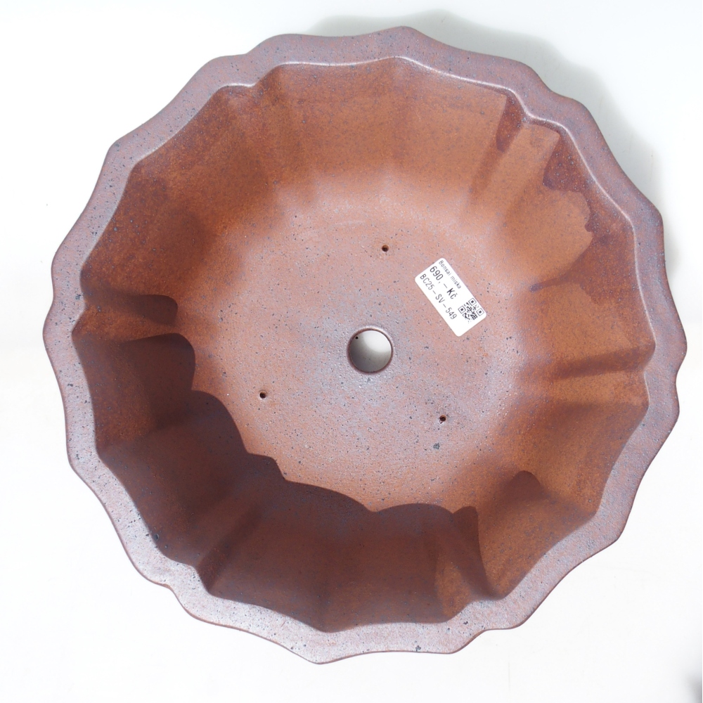 Miska 30 x 30 x 11,5 cm brązowa
