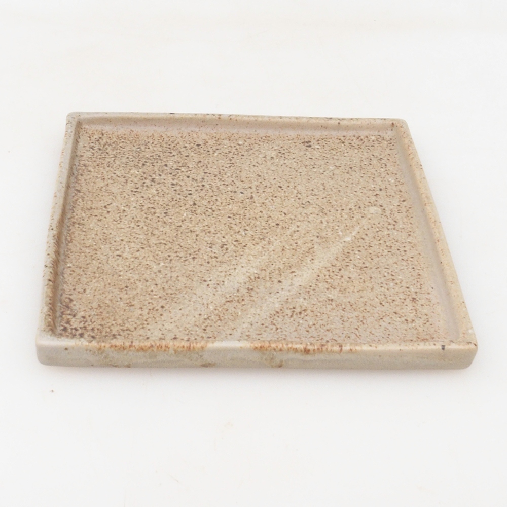 Bonsai bowl square L - 14 x 14 x 1 cm - beżowy