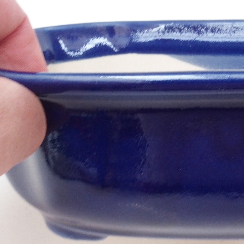 Bonsai bowl H32 - 13 x 10 x 5,5 cm. - niebieski