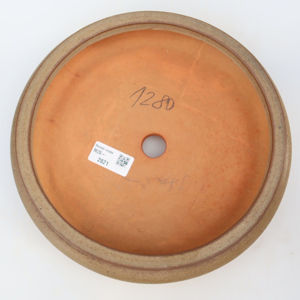 Miska ceramiczna  23 x 23 x 7 cm, kolor brązowy