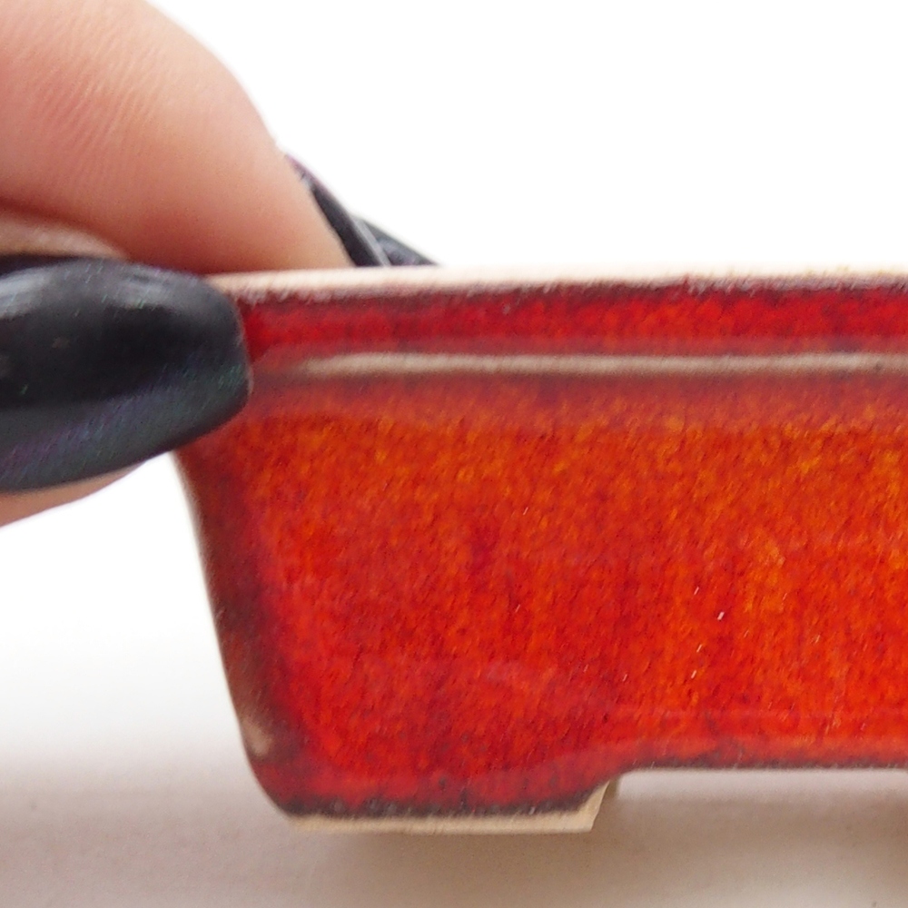 Mini miska do bonsai 6,5 x 4,5 x 2,5 cm, pomarańczowa