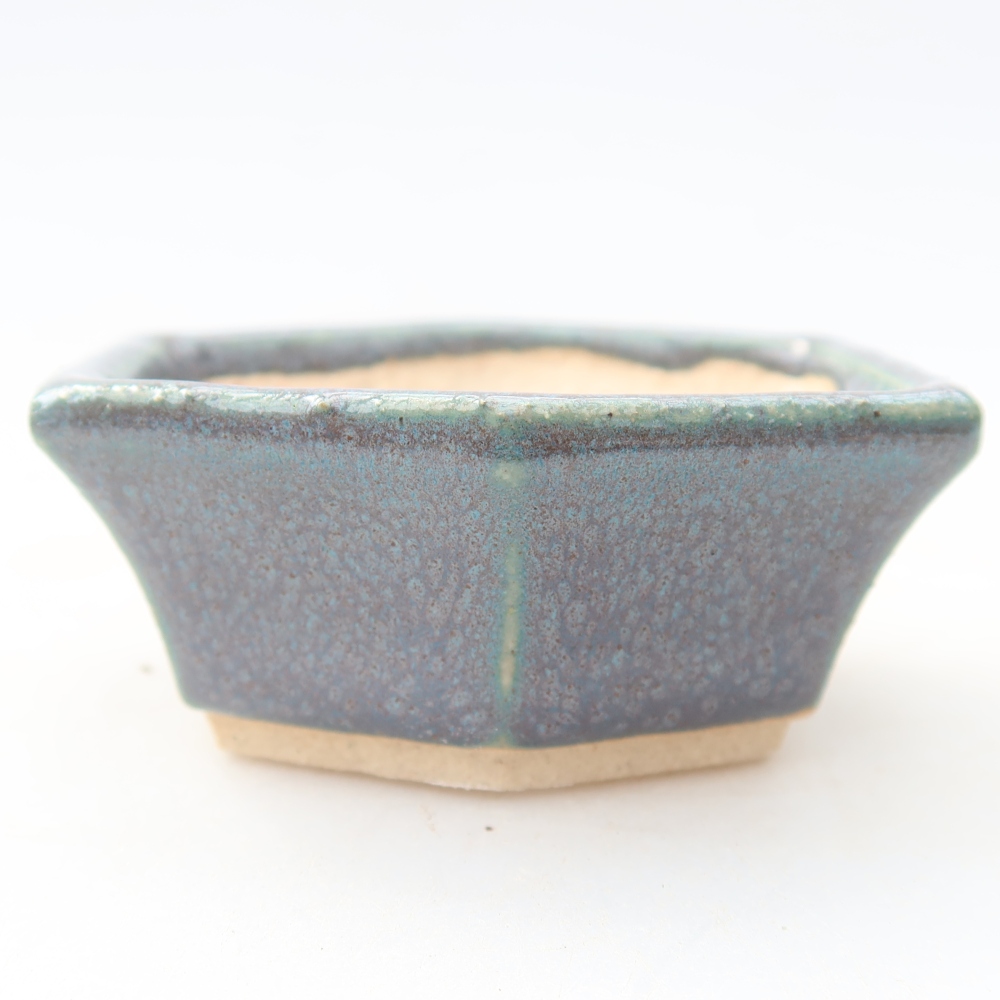 Ceramiczna miseczka do bonsai 6 x 5,5 x 2,5 cm, kolor szary