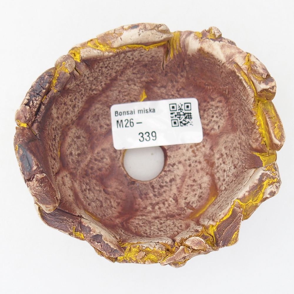 Ceramiczna muszla 9,5 x 9 x 7 cm, kolor żółty