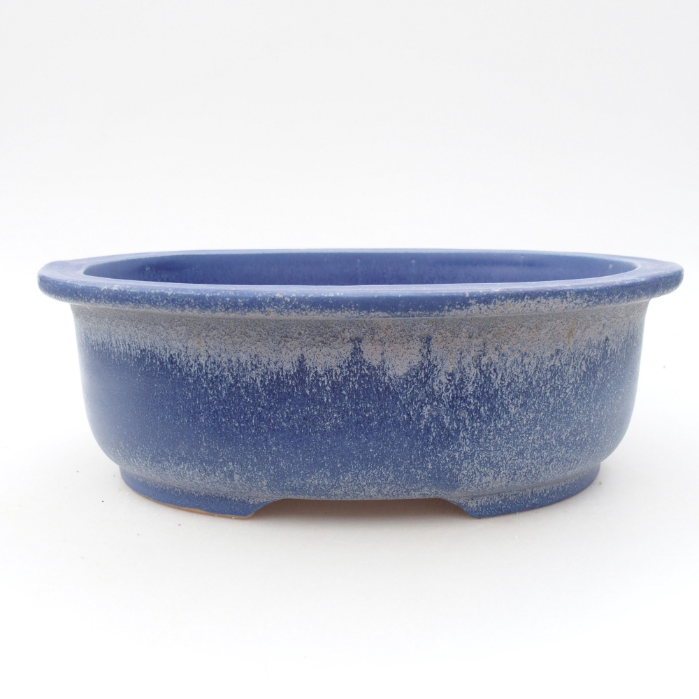 Ceramiczna miska bonsai 23 x 19,5 x 7 cm, kolor niebieski