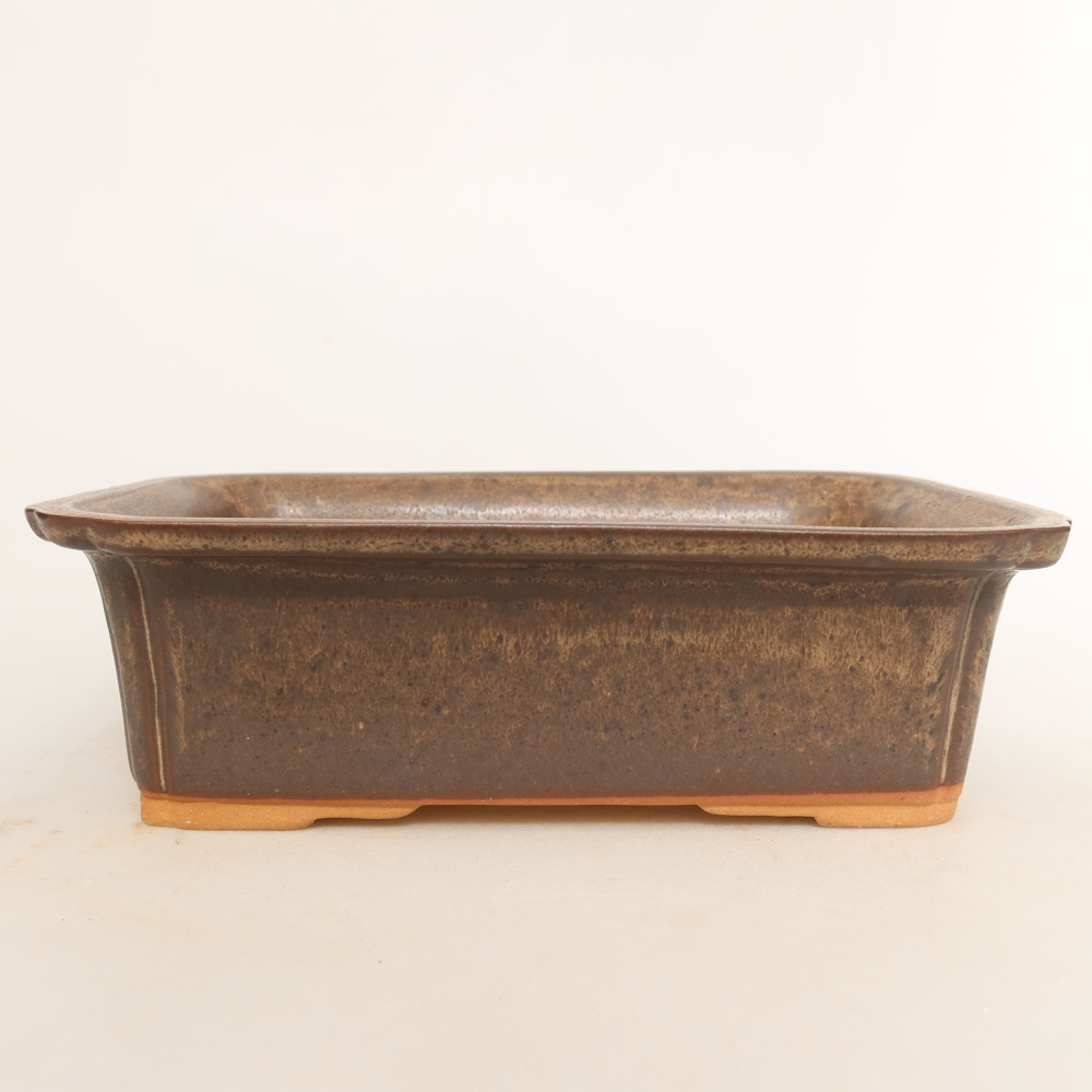 Miska ceramiczna  20 x 15,5 x 5,5 cm, kolor brązowy