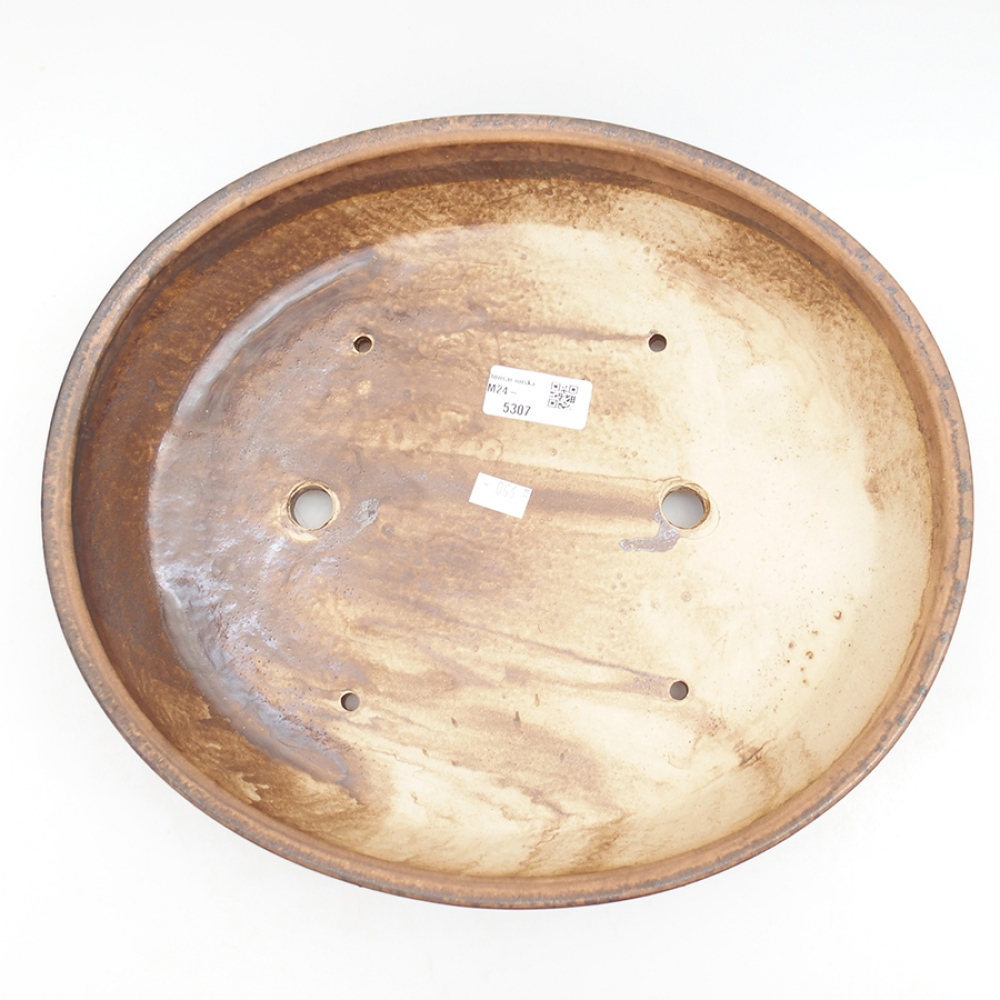 Ceramiczna miska bonsai 32 x 28 x 6,5 cm, kolor różowy