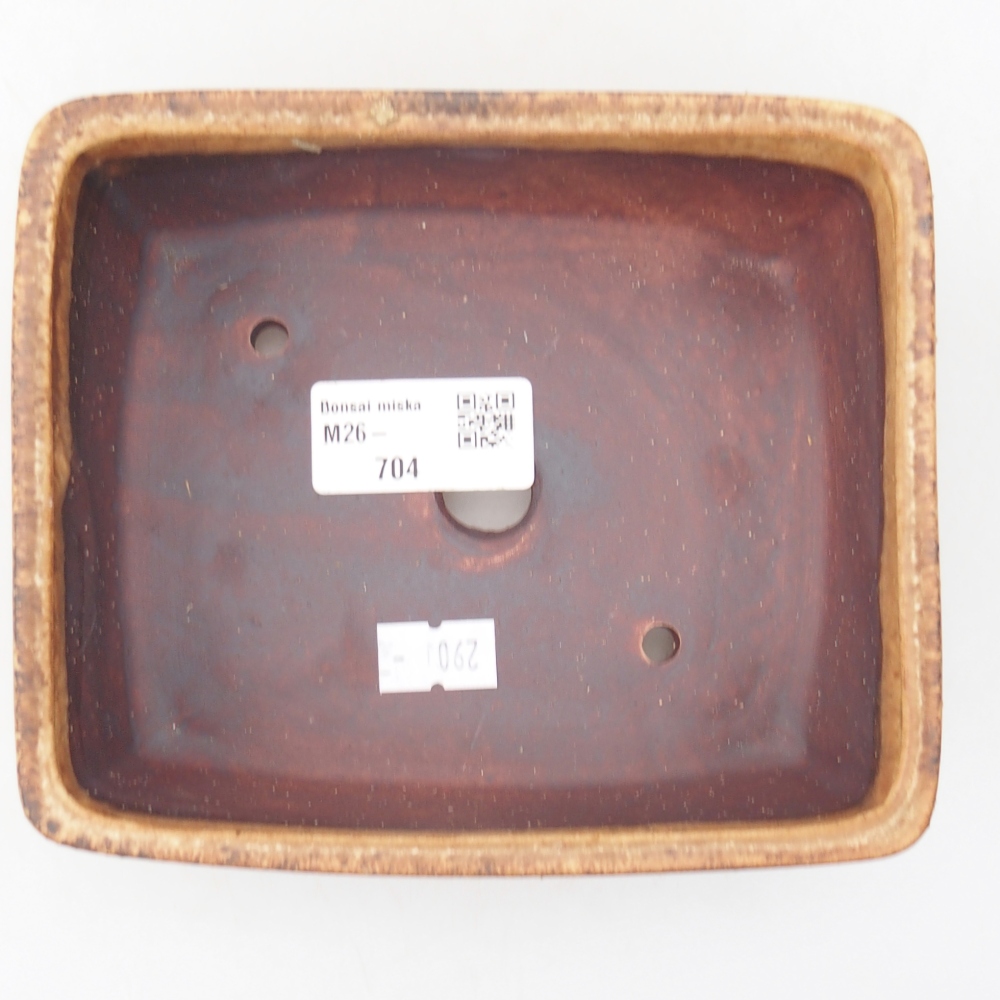 Ceramiczna miska do bonsai 15 x 12 x 5 cm, brązowa